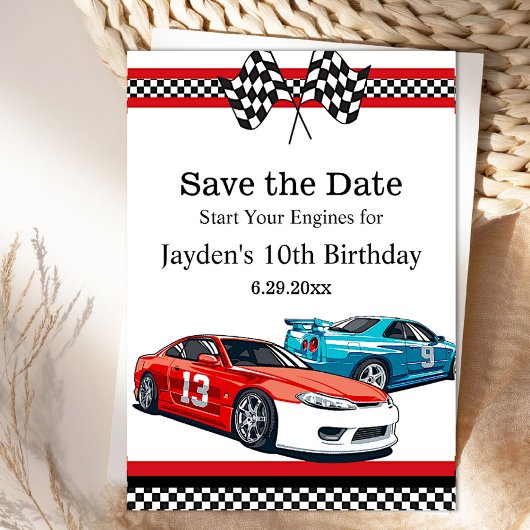 Race Car Verjaardag, Save the Date