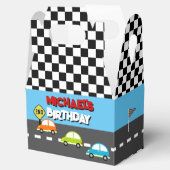 Race Cars Boy Birthday Party Bedankdoosjes (Geopend)