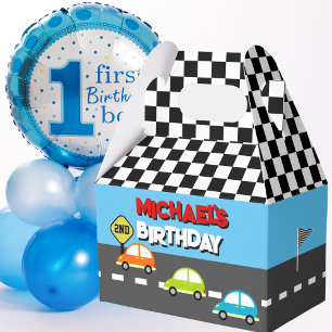 Race Cars Boy Birthday Party Bedankdoosjes