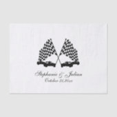 Race Cars Checker Flag Tissue Paper Tissuepapier (Voorkant)