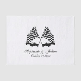 Race Cars Checker Flag Tissue Paper Tissuepapier