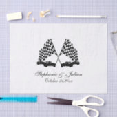 Race Cars Checker Flag Tissue Paper Tissuepapier (Craft)