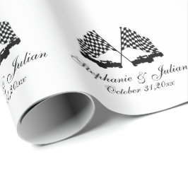 Race Cars Checker-vlag Cadeaupapier