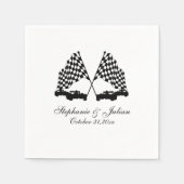 Race Cars Checker-vlag Servet (Voorkant)