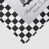 Race Cars Checker-vlag Tissuepapier (Detail)