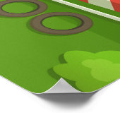 Race Cars Finish Line Poster (Hoek)