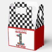 Race Cars First Birthday Kinder Party Bedankdoosjes (Geopend)