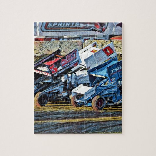 Race Cars Legpuzzel (Verticaal)