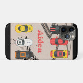 Race Cars met bandenmerken, gepersonaliseerd Case-Mate iPhone Case (Achterkant (horizontaal))