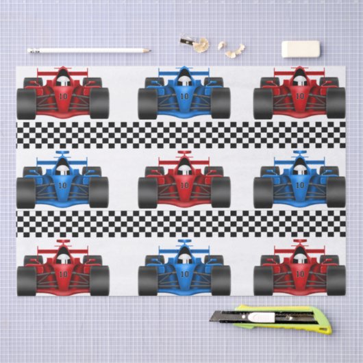 Race Cars Tissuepapier (Craft)