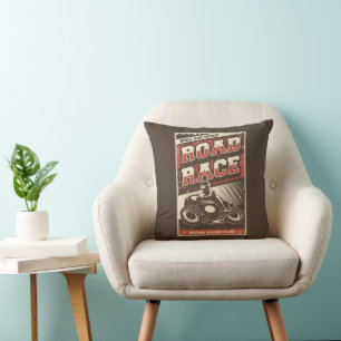 Race Classic Grunge Motorcycle Kussen