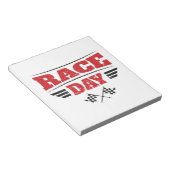 Race Day Gecontroleerde vlag-rackmedium Notitieblok (Schuin)