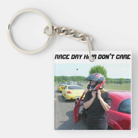RACE DAY HAIR MAAKT NIET UIT SLEUTELHANGER (voorkant)