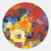 Race Day Ronde Sticker (Voorkant)