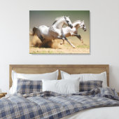 Race de windpaarden canvas afdruk (Insitu (Slaapkamer))