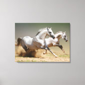 Race de windpaarden canvas afdruk (Voorkant)