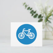 Race een fiets briefkaart (Staand voorkant)