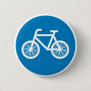 Race een fiets ronde button 5,7 cm