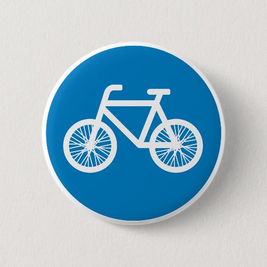 Race een fiets ronde button 5,7 cm (Voorkant)