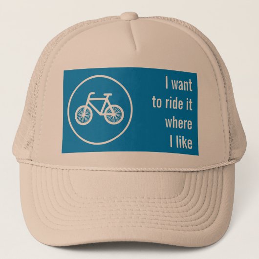 Race een fiets trucker pet (Voorkant)
