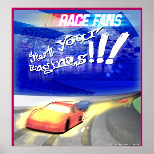 race fan poster (Voorkant)