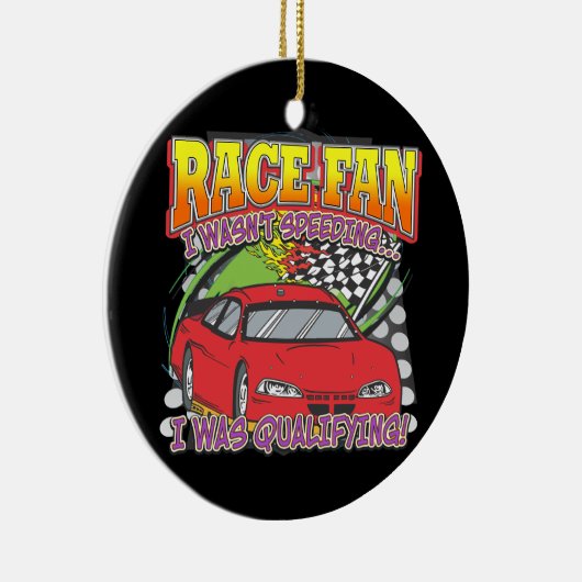 Race Fan Qualification Keramisch Ornament (Rechts)