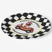 Race Fans Birthday Party Papieren Bordje (Gekanteld)