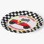 Race Fans Birthday Party Papieren Bordje (Gekanteld)