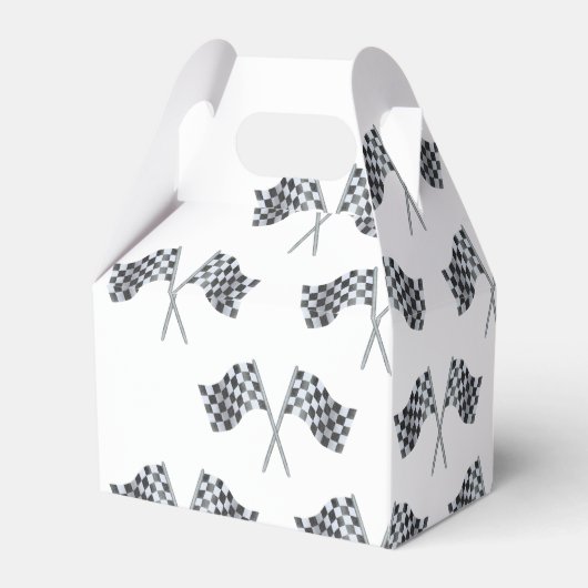 Race Flag Baby shower Bedankdoosjes (Achterkant)