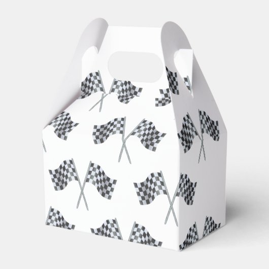 Race Flag Baby shower Bedankdoosjes (Voorkant Zijde)