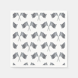 Race Flag Baby shower servet