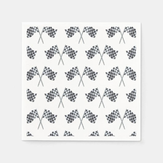 Race Flag Baby shower servet (Voorkant)