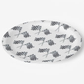 Race Flag Baby shower servet Papieren Bordje (Gekanteld)