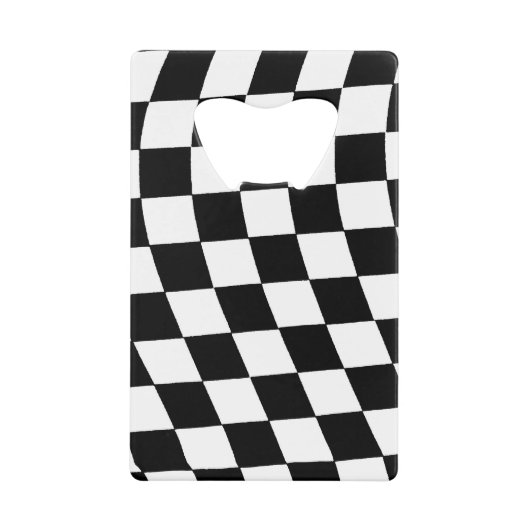 Race Flag Bottle Open Creditkaart Flessenopener (Voorkant)