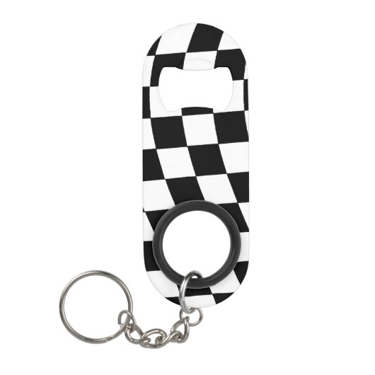 Race Flag Bottle Open Sleutelhanger Flessenopener (Voorkant)