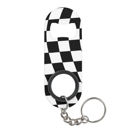 Race Flag Bottle Open Sleutelhanger Flessenopener (Achterkant)