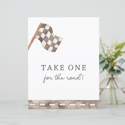 Race Flag Custom Favoriet Sign (Staand voorkant)