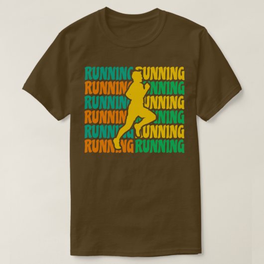 Race Gift Run -  retro T-shirt (Design voorkant)