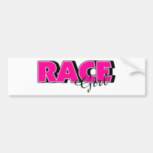 Race Girl Bumpersticker