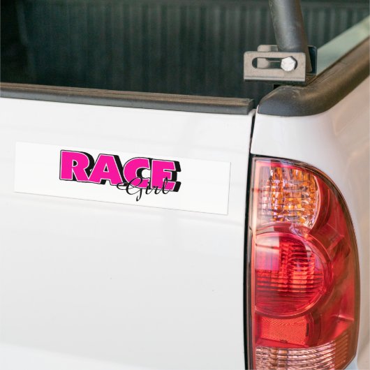 Race Girl Bumpersticker (Op Truck)