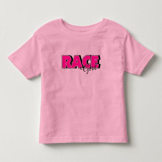 Race Girl Kinder Shirts (Voorkant)
