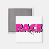Race Girl Magneet (Voorkant / Achterkant)