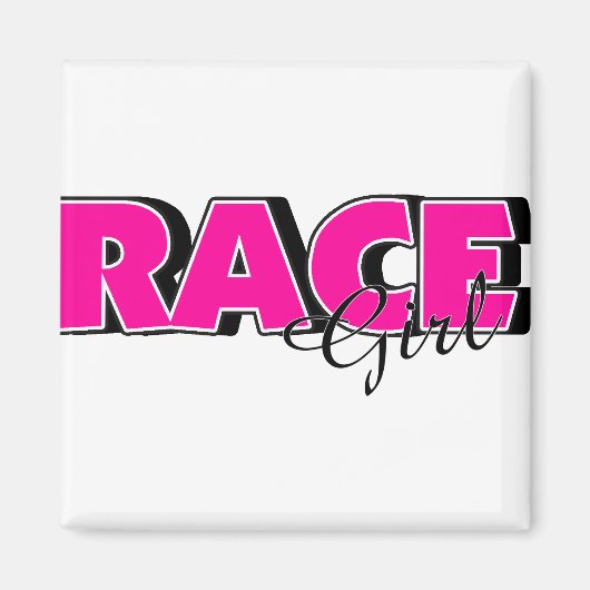 Race Girl Magneet (Voorkant)