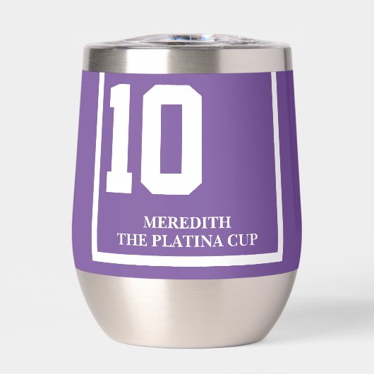 Race Horse 10 Paarse gepersonaliseerde derby (Voorkant)