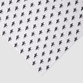 Race Horse Black Silhouette Tissuepapier (Detail)