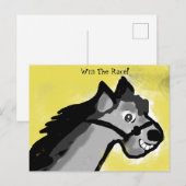 Race Horse Briefkaart (Voorkant / Achterkant)
