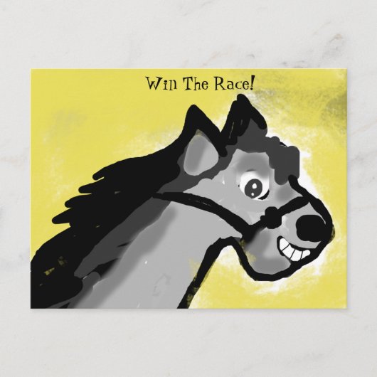 Race Horse Briefkaart (Voorkant)