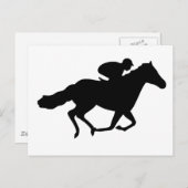 Race Horse Briefkaart (Voorkant / Achterkant)