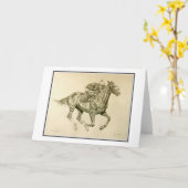 Race Horse Card Kaart (Gele Bloem)