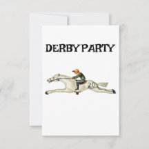 RACE HORSE DERBY ARTITY INVITATION